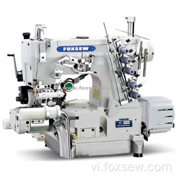 Máy liên kết trực tiếp xi lanh giường Máy cắt bên phải với máy kéo phía sau và con lăn căng